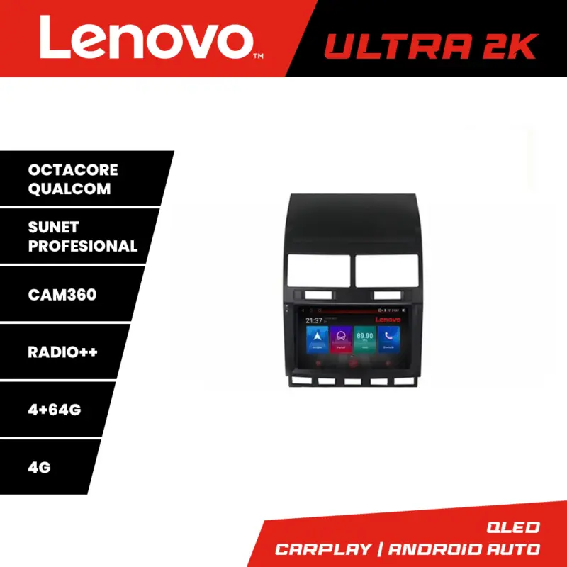 Navigație Android VW Touareg 2004-2011 Lenovo QLED 4GB+64GB 360 Preț redus
