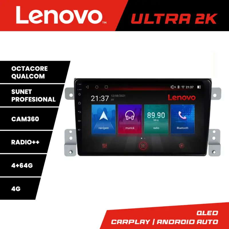 Livrare expres Navigație Android Suzuki Grand Vitara 2005-2015 QLED 4+64GB 360