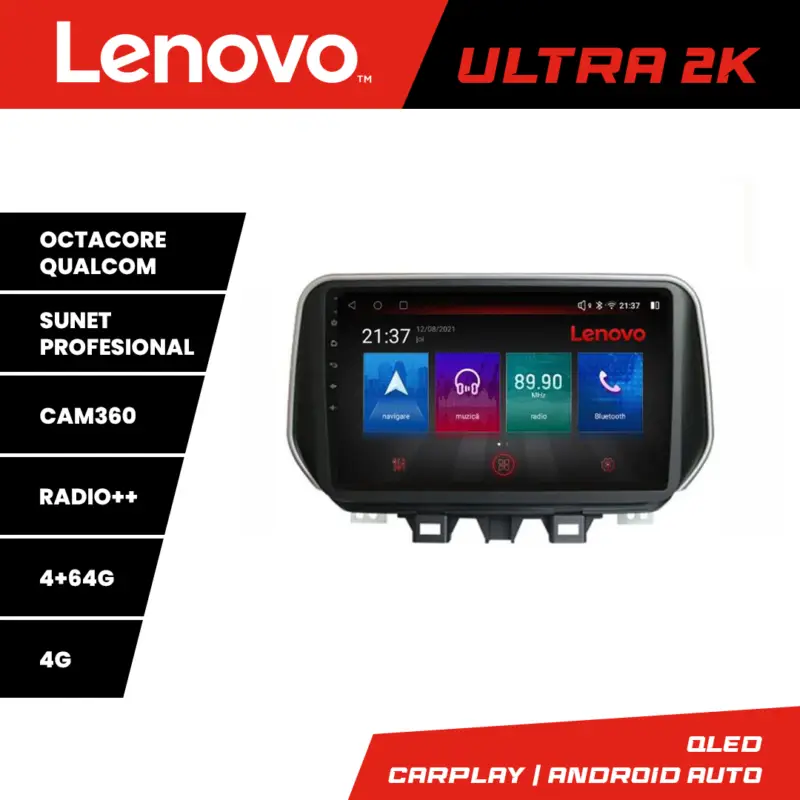 Reducere specială Navigatie Hyundai Tucson 2019 Lenovo Ultra 2K QLED 4GB+64GB Android