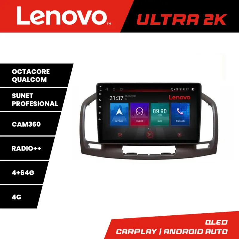 Navigație Opel Insignia 2009-2013 Lenovo QLED 4GB+64GB 8 Core Android Cumpără acum