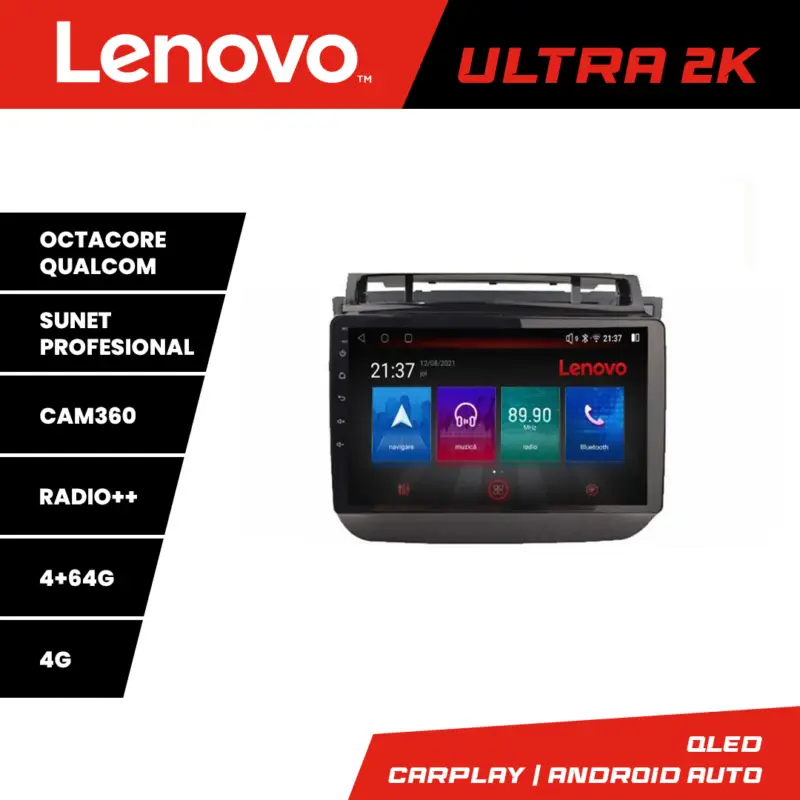 Navigatie Android VW Touareg 2012-2019 Lenovo QLED 8 nuclee 4+64GB Promoție