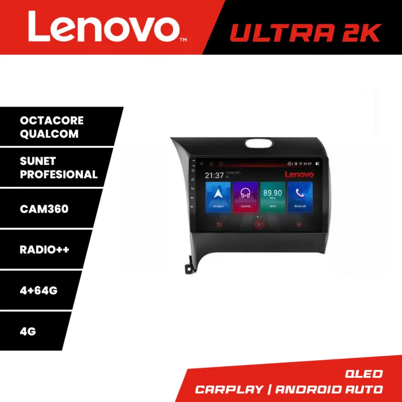 Navigație Android Kia Cerato 2013-2017 Lenovo QLED 4+64GB 8 Core Cumpără online