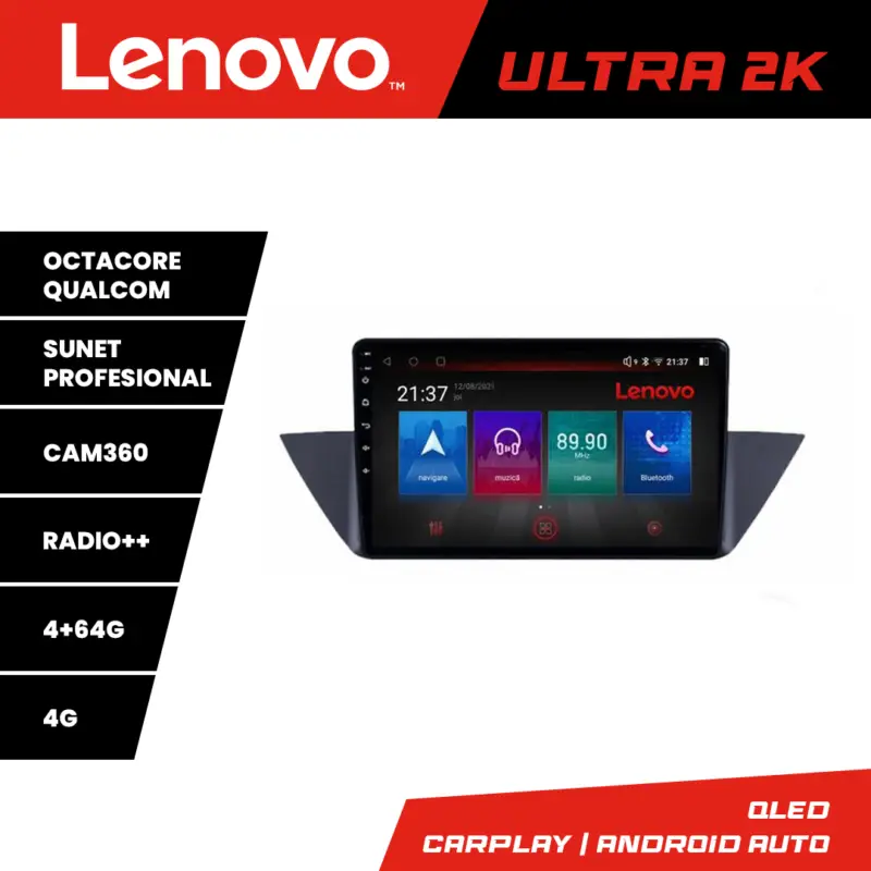 Expediere rapidă Navigație BMW X1 E84 Lenovo Android QLED 4GB+64GB 8 Core 360