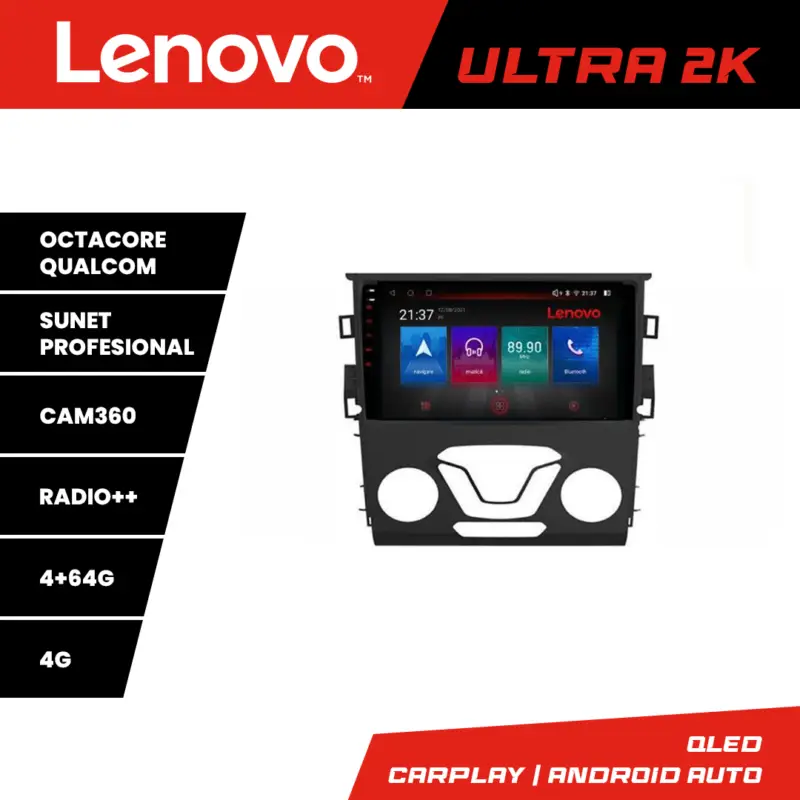 Navigație Ford Mondeo 2013-2020 Lenovo QLED 4+64GB Android 360 Cumpără online