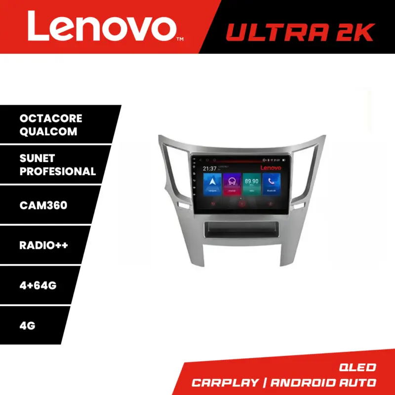 Livrare expres Navigație Android Lenovo pentru Subaru Legacy/Outback 2010-2015, QLED 4+64GB