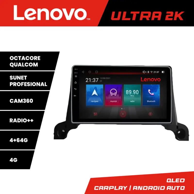 Preț mic Navigație Peugeot 5008 2016-2020 Lenovo QLED 4GB+64GB Android