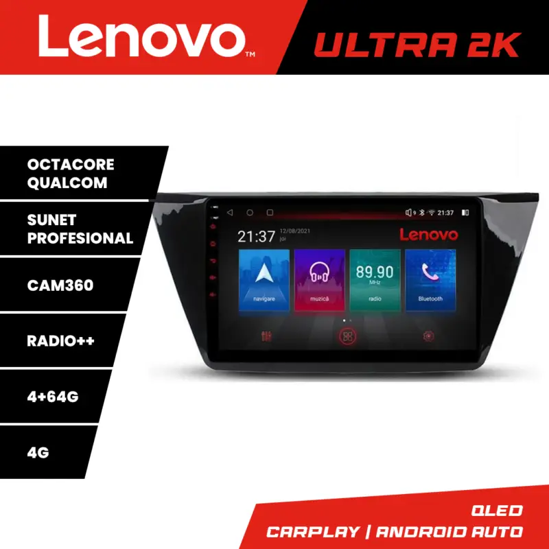 Doar azi Navigație Android Lenovo QLED 4GB+64GB pentru VW Tiguan 2016+