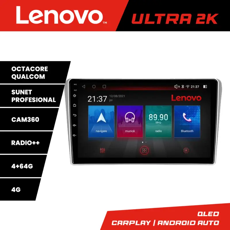Expediere rapidă Navigatie Toyota Avensis 2003-2008 Lenovo QLED 4+64GB Android