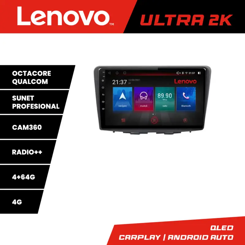 Navigație Suzuki Baleno Lenovo Ultra 2K QLED 4+64GB 8 nuclee 360 Discount
