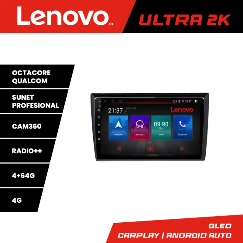 Navigație Android Lenovo QLED 4GB+64GB pentru VW Beetle 2012-2018 Preferatul clienților