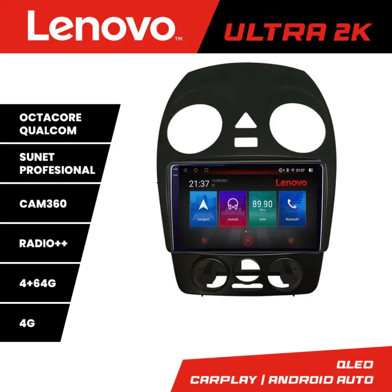 Navigatie Android VW Beetle 2005-2010 QLED 4GB+64GB GPS Lenovo Mai ieftin