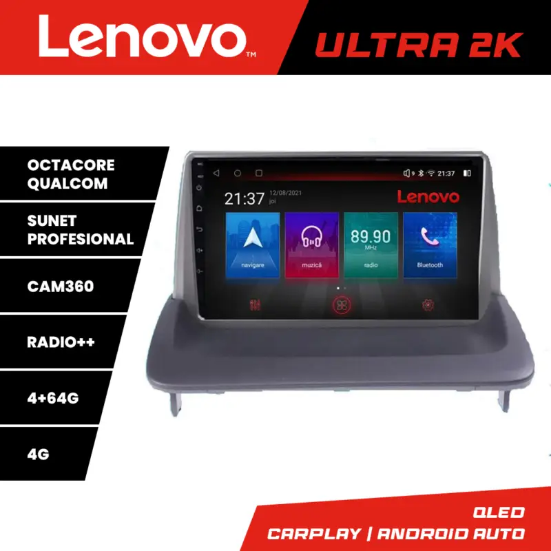 Cumpără online Navigație Android Lenovo QLED 4+64GB pentru Volvo C30 S40 V50 C70