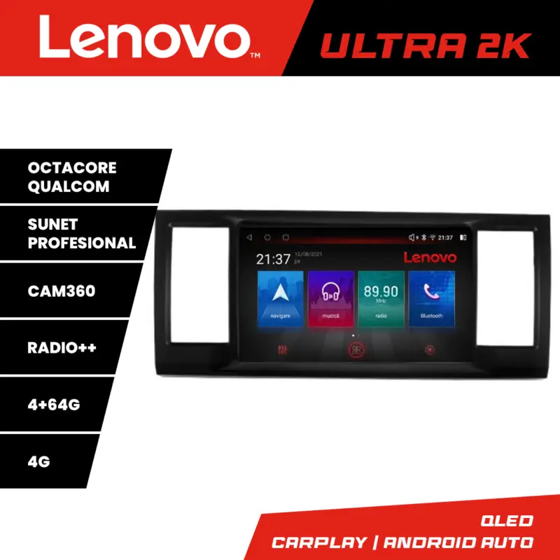 Navigație Lenovo QLED 4GB+64GB pentru VW Caravelle 2015+ cu Android Ofertă limitată