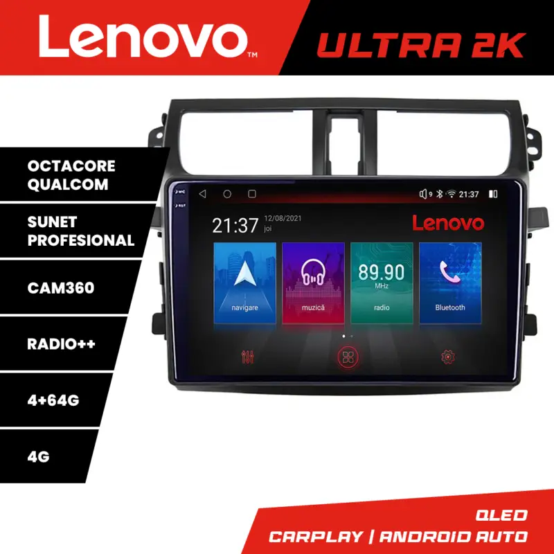 Navigație Android Suzuki Celerio 2014-2021 QLED GPS 4GB+64GB Lenovo Ofertă de sezon