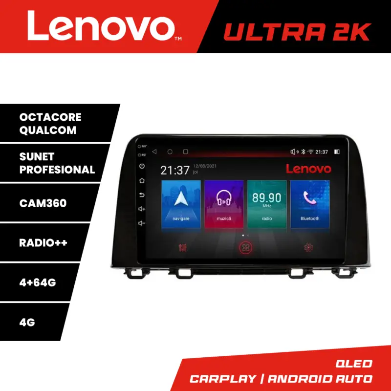 Reducere specială Navigație Honda CR-V 2016-2022 Lenovo QLED 4+64GB Android cu 360