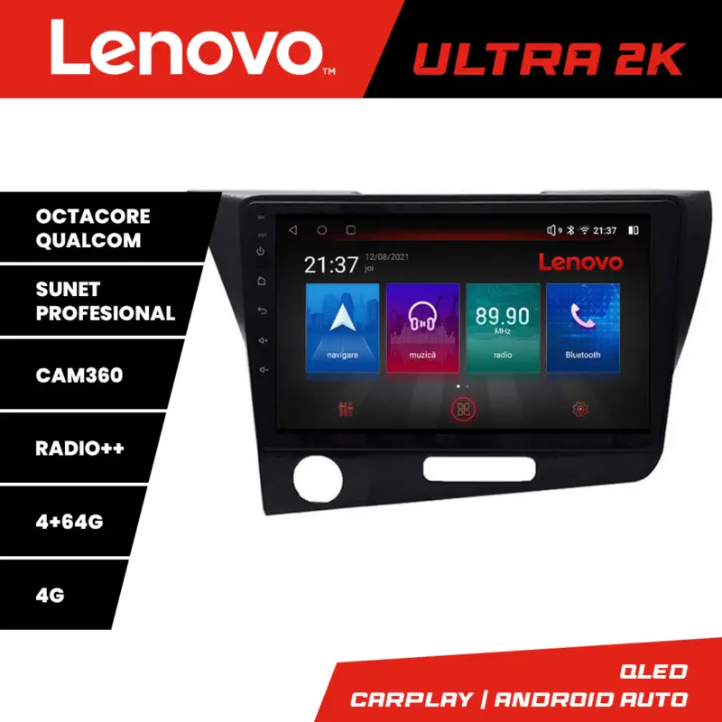 Ofertă Navigație Android Honda CR-Z 2006-2013 QLED 4+64GB 8 nuclee Lenovo