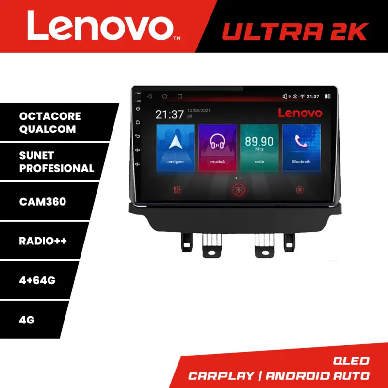 Navigatie Android Mazda CX-3 / Mazda 2 2014-2020 QLED 4+64GB Lenovo Discount