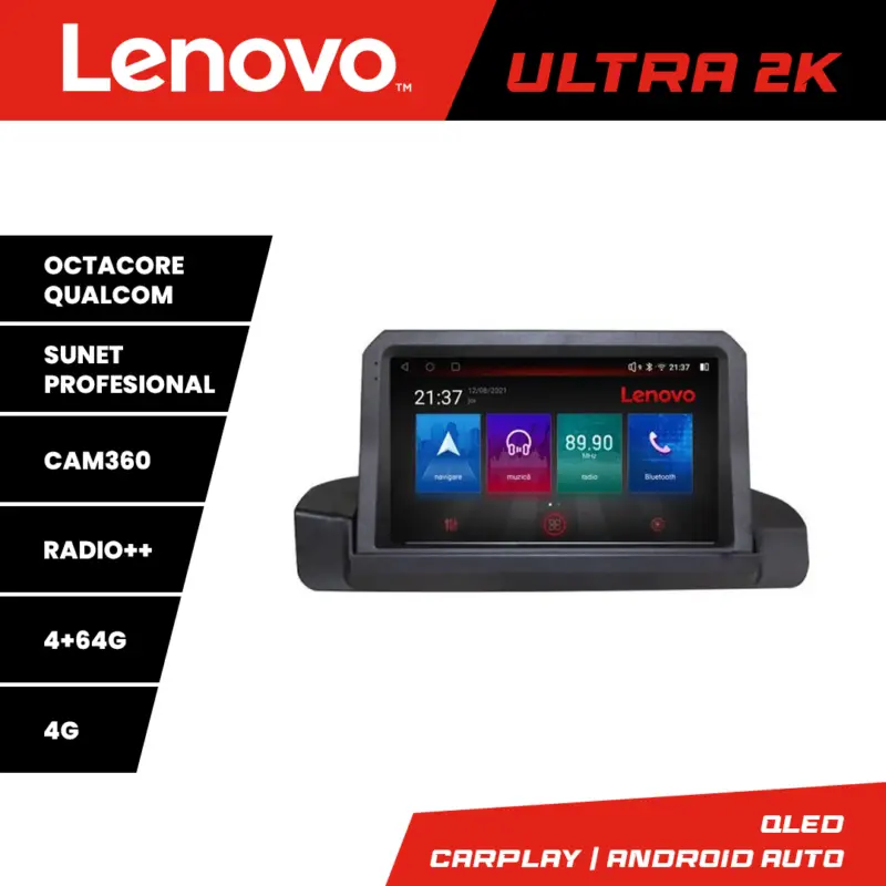 Reducere de preț Navigatie BMW Seria 3 E90/E91/E92/E93 Android QLED 4+64GB 8 Core Lenovo