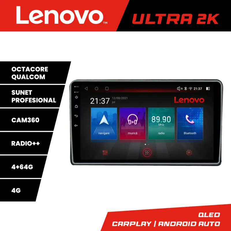 Cumpără acum Navigație Android Mitsubishi Eclipse Cross 2019+ Lenovo QLED 4GB+64GB 360