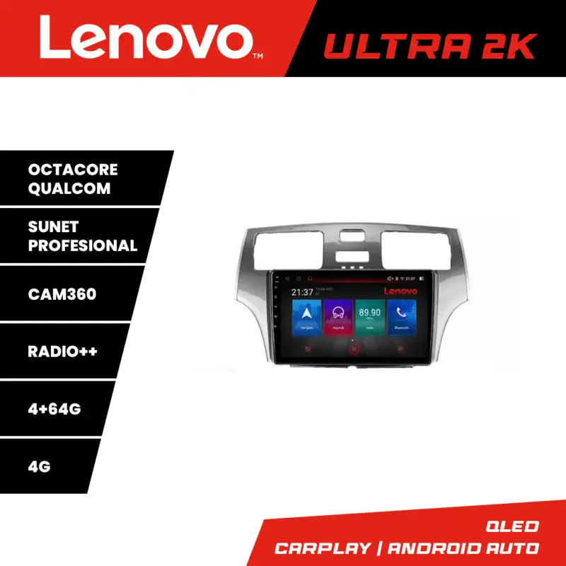 Navigatie Android Lexus ES 2001-2006 QLED GPS CarPlay 4GB+64GB Lenovo Promoție