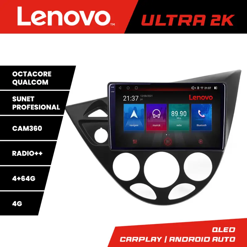 Bestseller Navigație Android Ford Focus 1 1998-2004 QLED GPS 4GB+64GB Lenovo