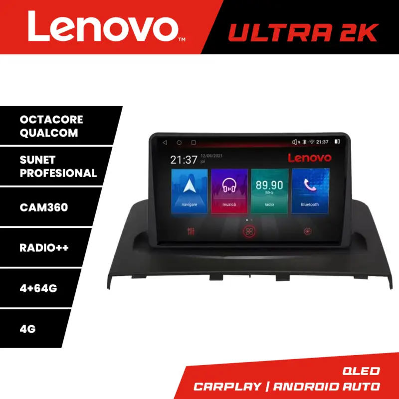 Promoție Navigație Android Land Rover Freelander 2007-2015 QLED 4+64GB 360 Lenovo