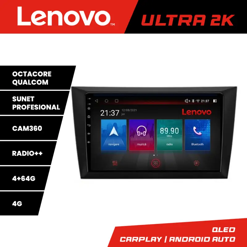 Navigație Android VW Golf 6 2009-2013 Lenovo QLED 4+64GB 8 Core Vezi acum