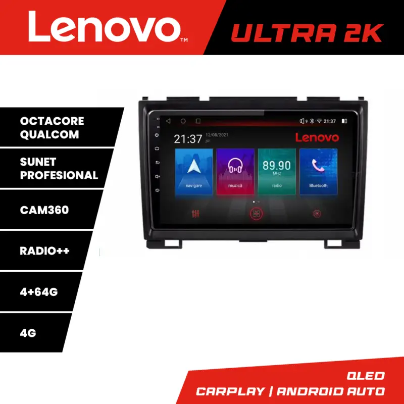 Ofertă specială Navigație Android Hummer H2 2008-2009 QLED GPS 4G 4GB+64GB Lenovo
