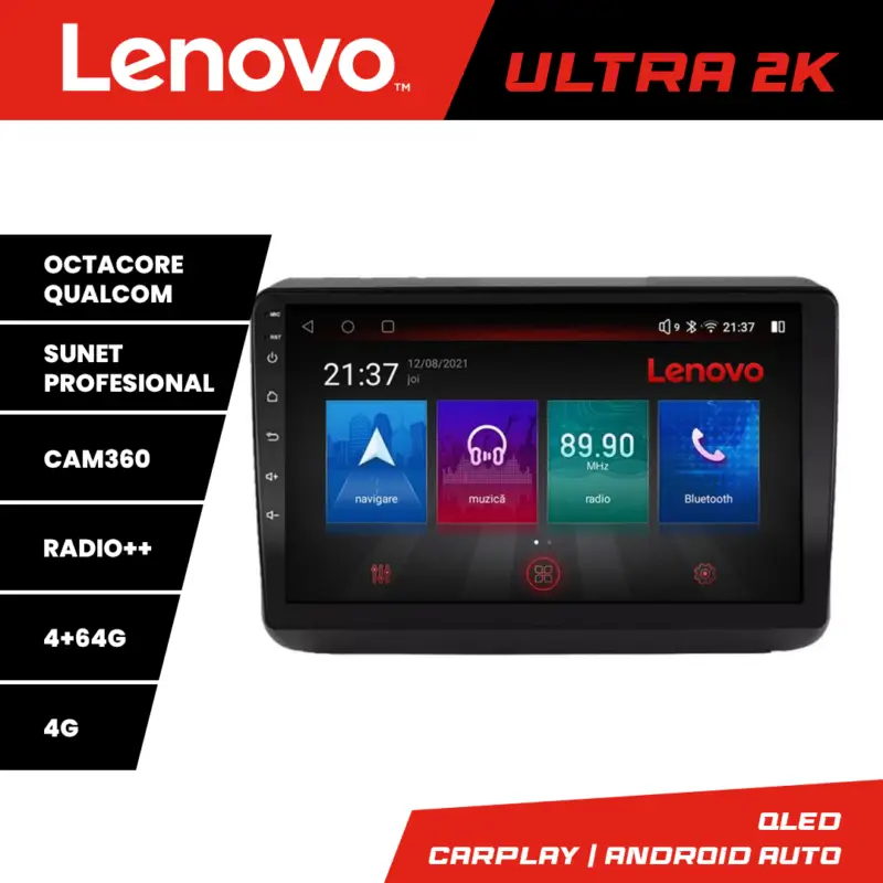 Navigație Jeep Grand Cherokee 2014-2019 Lenovo QLED 4+64GB Android Calitate înaltă