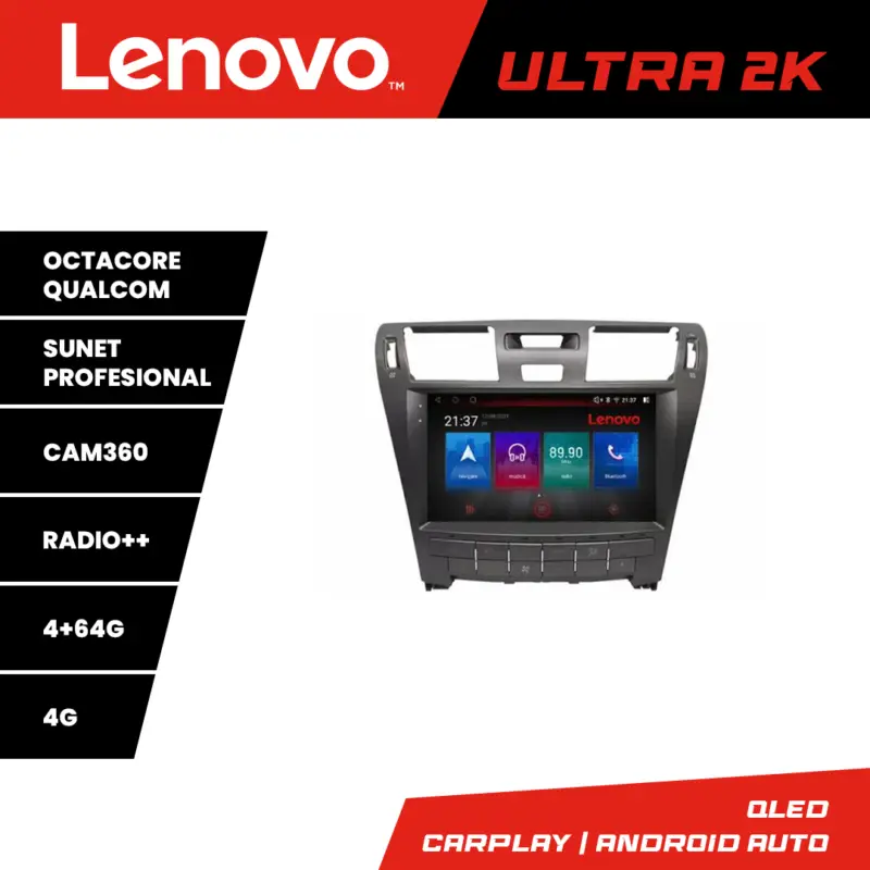 Navigație Android Lexus LS 2006-2010 QLED GPS 4GB+64GB 360 Lenovo Premium