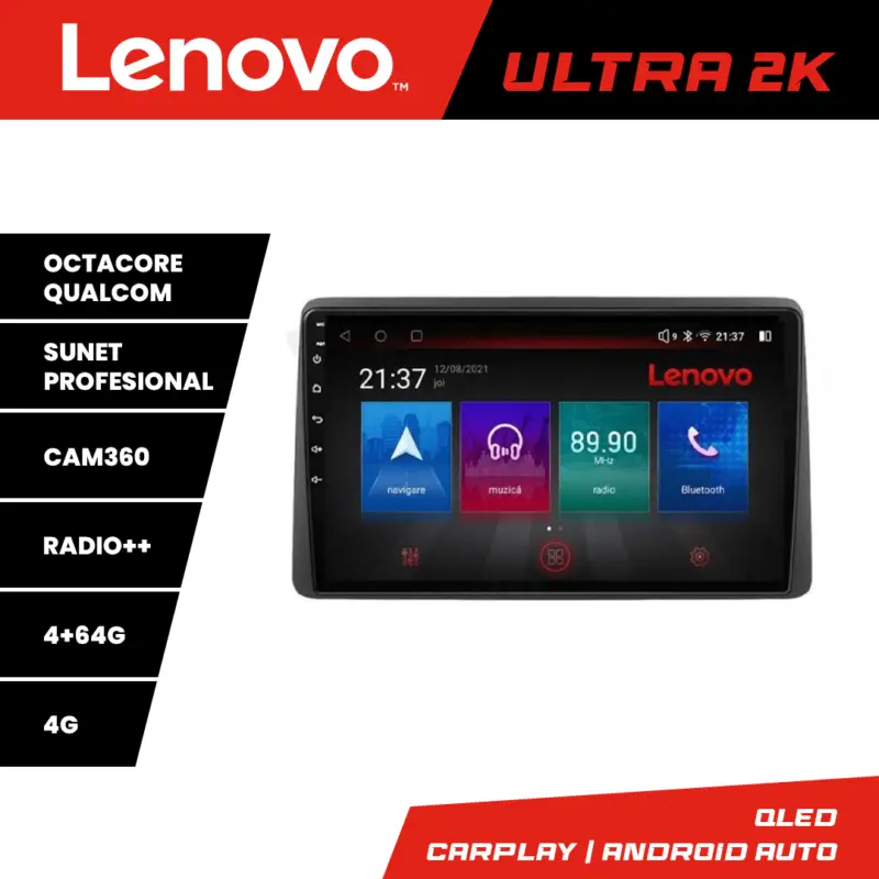 Navigație Android Opel Movano și Renault Master 2020+ QLED 4GB+64GB Reducere specială