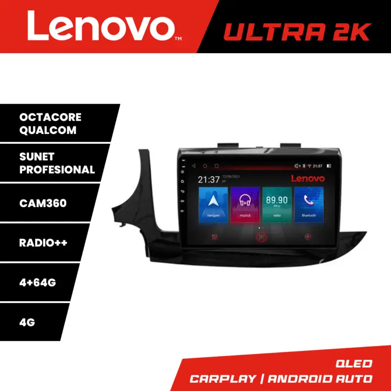 Navigatie Opel Mokka 2016+ Lenovo QLED Android 4GB+64GB cu 360 Cumpără online