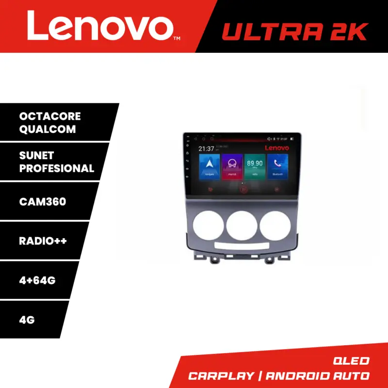 Preț mic Navigație Mazda 5 2005-2010 Lenovo Ultra 2K QLED 4GB+64GB Android
