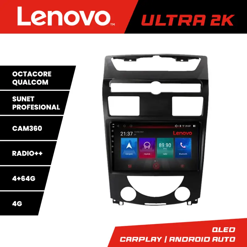Expediere rapidă Navigație Android Lenovo QLED 4GB+64GB pentru SsangYong Rexton 2006-2013