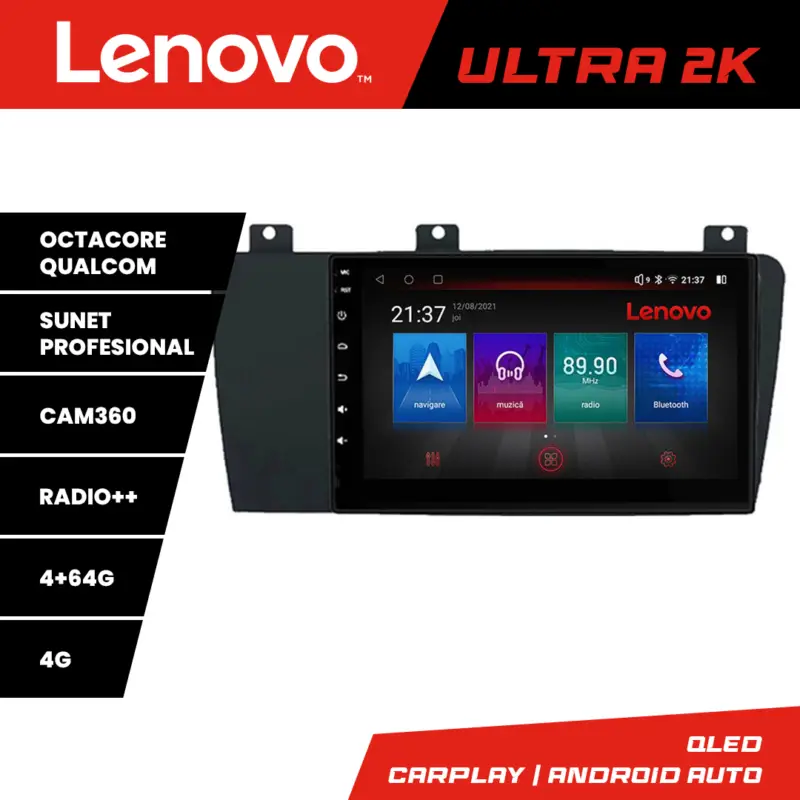 Nu rata Navigație Android Volvo S60 2002-2008 QLED GPS 4GB+64GB 4G Lenovo