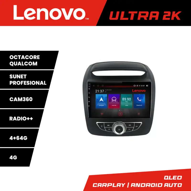 Navigație Android Kia Sorento 2012-2015 QLED 4GB+64GB Qualcomm Lenovo Vezi acum