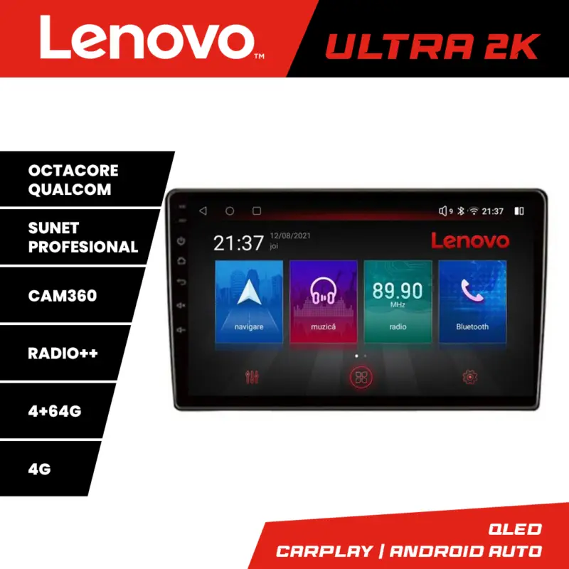 Cumpărături sigure Navigație Android Kia Sorento 2006-2009 QLED 4GB+64GB 4G GPS Lenovo