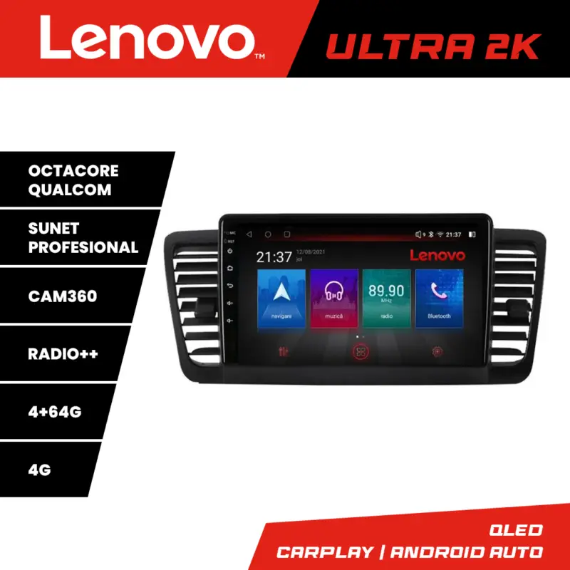 Navigație Subaru Outback Legacy 2004-2009 Lenovo QLED 4+64GB Android Reducere specială