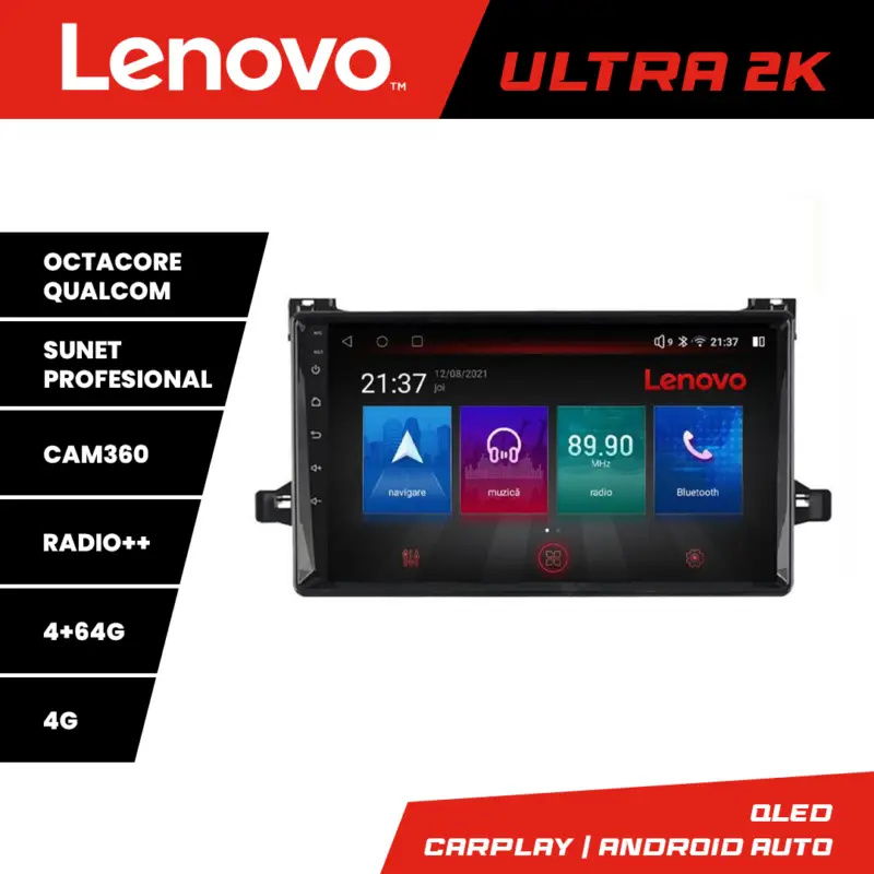 Comandă acum Navigație Toyota Prius 2015+ Lenovo Ultra 2K QLED 4GB+64GB Android