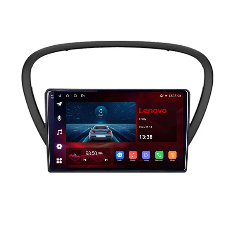 Noutate Navigație Android Peugeot 607 Octa Core 8GB RAM 128GB 4G QLED 2K