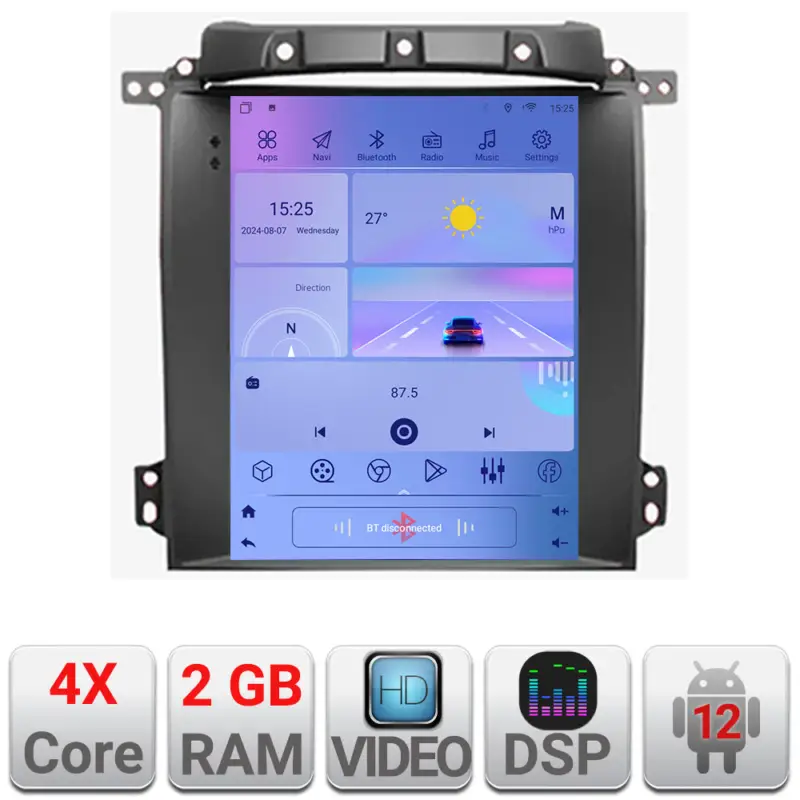 Ultima șansă Navigatie Android Kia Sorento 2004-2008, QLED 9.7 inch, 4G, CarPlay