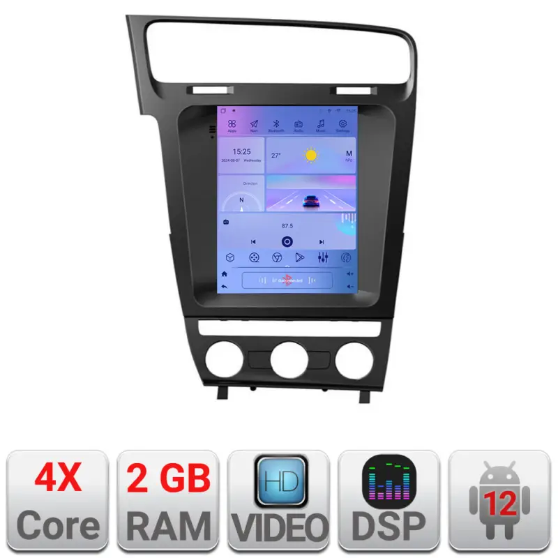 Retur gratuit Navigatie VW Golf 7 tip Tesla cu Android 12, CarPlay, GPS si 2GB RAM