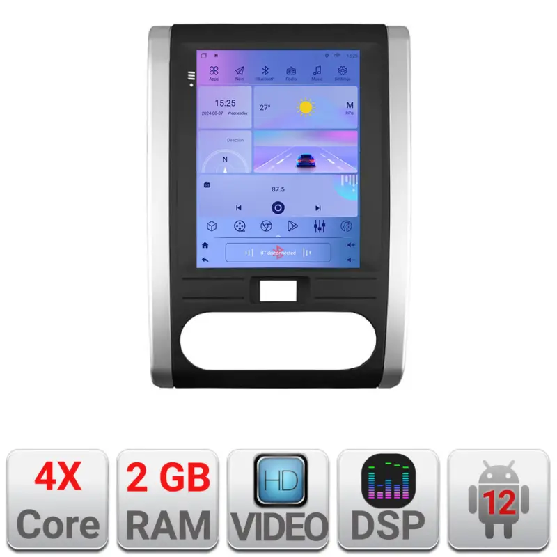 Reducere de preț Navigatie Tesla pentru Nissan X-Trail 2008-2012, 2GB RAM, 32GB, CarPlay