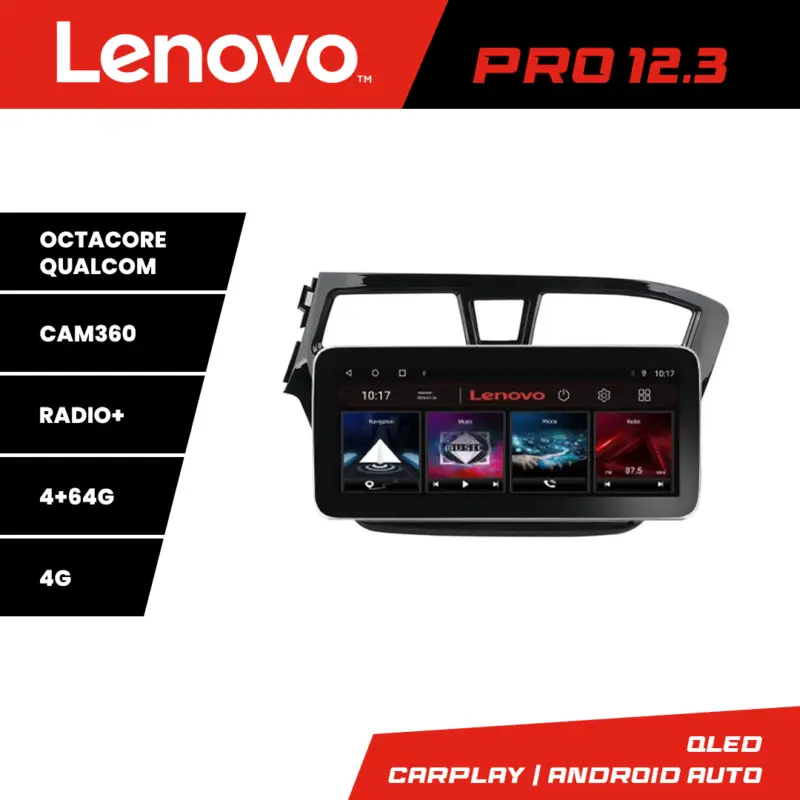 Cel mai bun preț Navigatie Hyundai i20 2015-2018 Lenovo PRO 12.3 QLED Android 4G 4+64GB