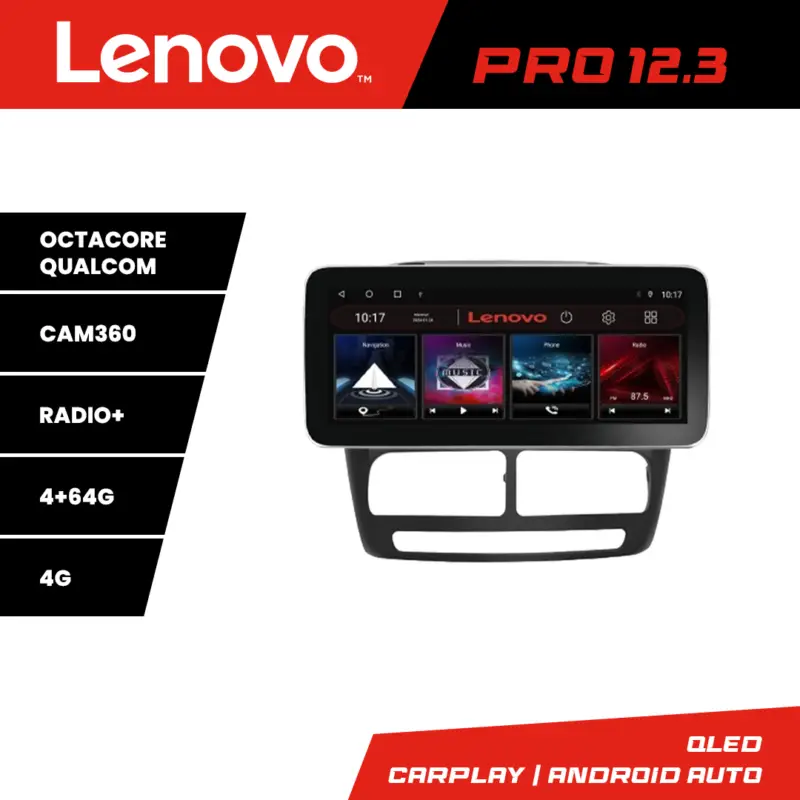 Navigatie Fiat Doblo si Opel Combo 2010-2017 Lenovo PRO 12.3 QLED 4G Noutate