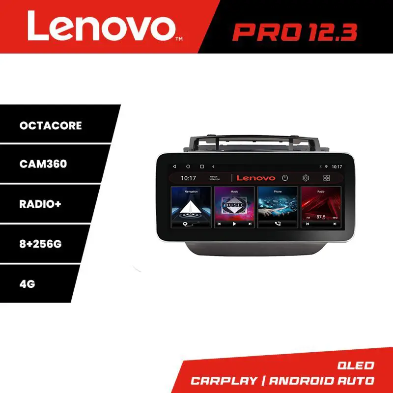 Navigatie VW Touareg 2011-2018 Lenovo PRO 12.3 QLED 8GB+256GB 4G Plată securizată