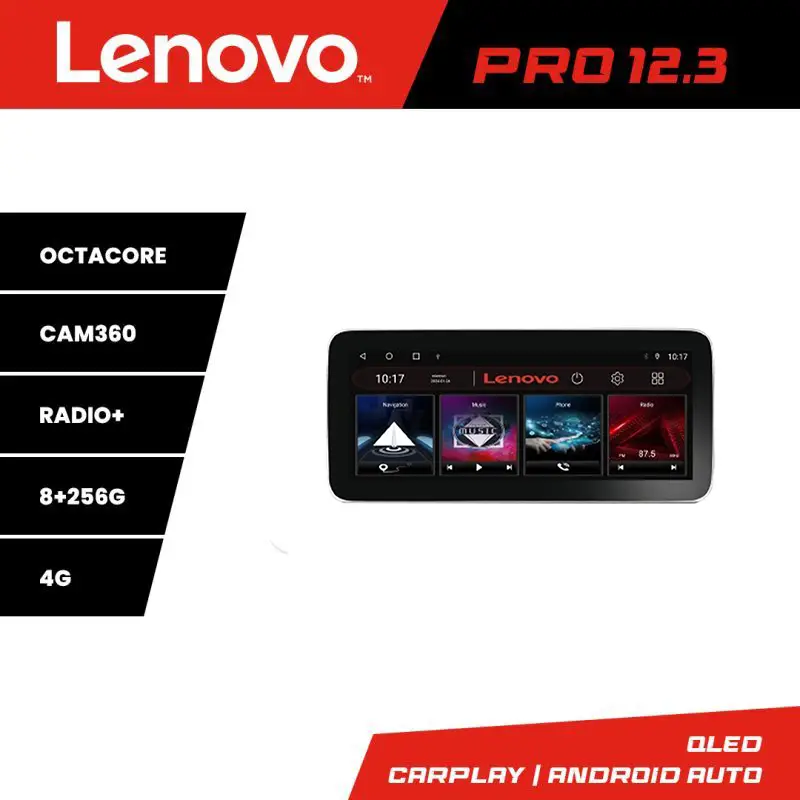 Navigație Mercedes GLK X204 2008-2011 NTG4 Lenovo Pro 12.3 QLED 8+256GB Nu rata