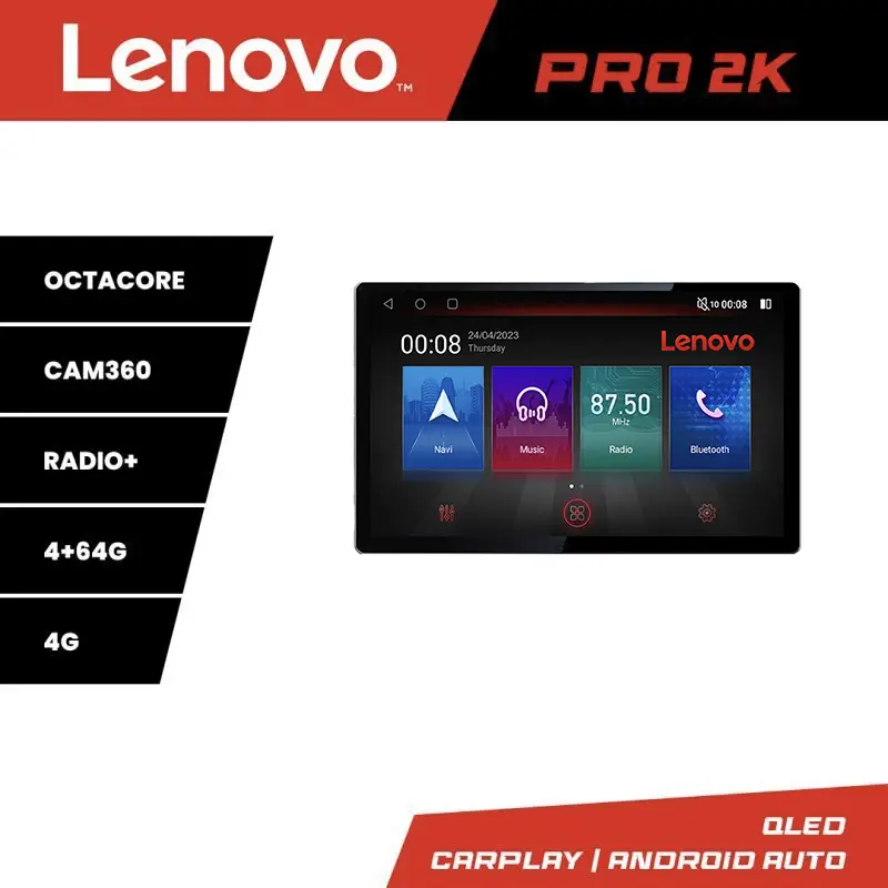 Navigație Toyota Prius 2009-2014 Lenovo PRO 2K, 13 inch QLED, 4GB+64GB Noutate