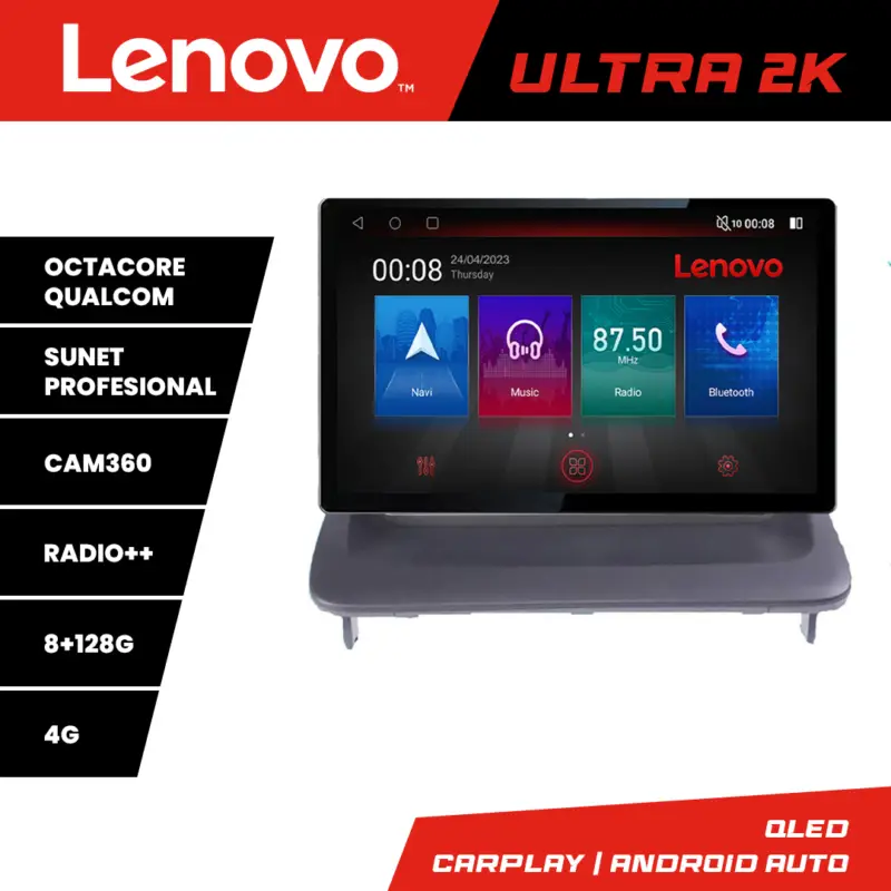 Nu rata Navigație Volvo C30 S40 C40 V50 C70 Lenovo 13 inch QLED 8+128GB 4G