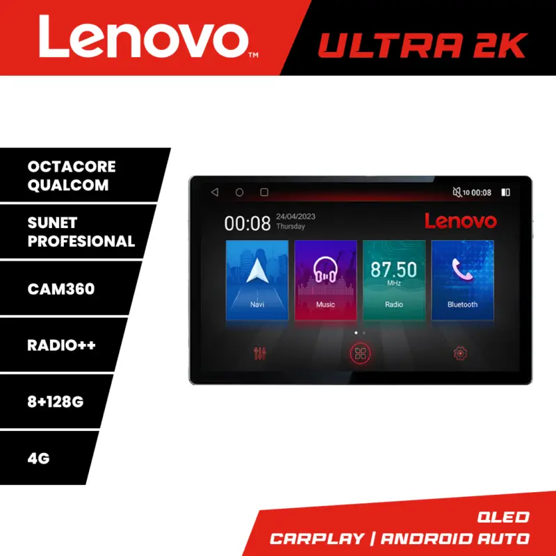 Reducere de preț Navigație Toyota Prius 5 Plus 2012-2020, Lenovo Ultra 2K QLED 13 inch 8+128GB 4G
